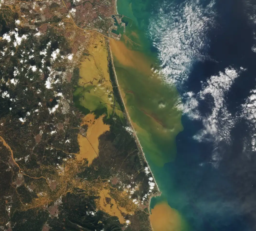 Image of L'Horta Sud (Valencia) flooded after the DANA of October 29, 2024